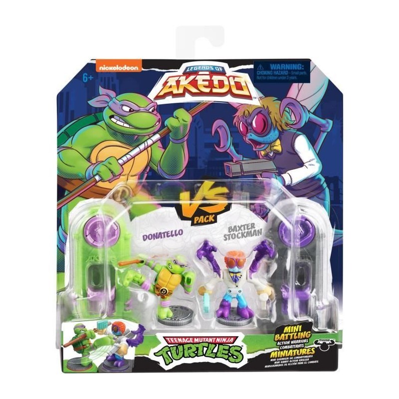 Coffret de figurines Donatello vs Baxter Stockman - Akedo - Moose Toys Coffret de figurines Donatello vs Baxter Stockman - Akedo - Moose Toys