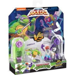 Coffret de figurines Donatello vs Baxter Stockman - Akedo - Moose Toys