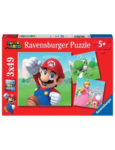 Ravensburger-SUPER MARIO-Puzzles 3x49 pieces - Super Mario-4005556051861-A partir de 5 ans