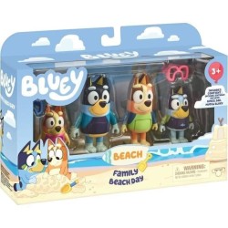 Bluey La famille a la Plage (4 figurines) - Univers miniature - MOOSE