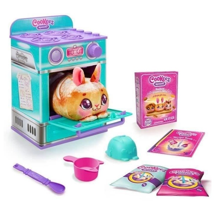 Fabrique a Pâtisserie Bleue - MOOSE TOYS - COOKEEZ MAKERY - Four interactif, peluche parfumée et accessoires Fabrique a Pâtisserie Bleue - MOOSE TOYS - COOKEEZ MAKERY - Four interactif, peluche parfumée et accessoires