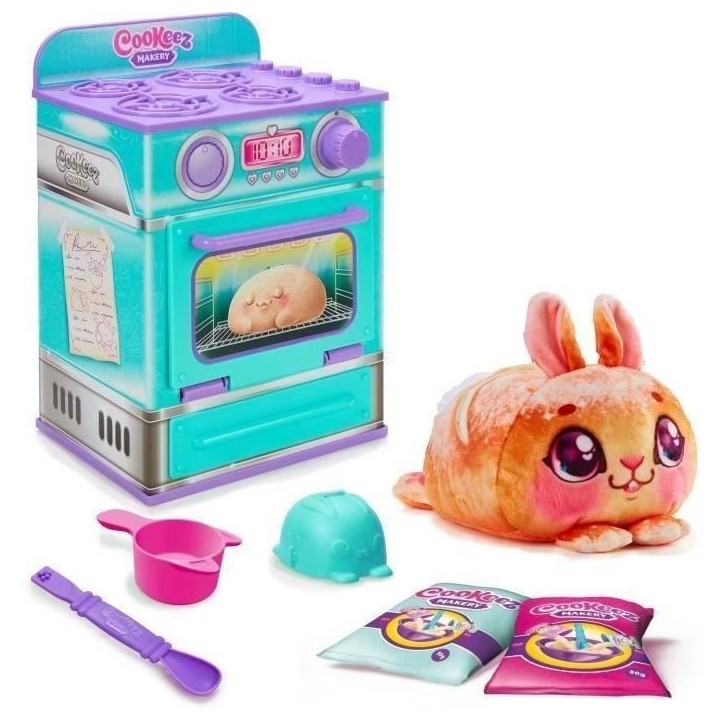 Fabrique a Pâtisserie Bleue - MOOSE TOYS - COOKEEZ MAKERY - Four interactif, peluche parfumée et accessoires Fabrique a Pâtisserie Bleue - MOOSE TOYS - COOKEEZ MAKERY - Four interactif, peluche parfumée et accessoires