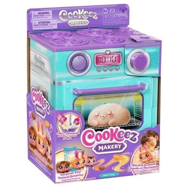 Fabrique a Pâtisserie Bleue - MOOSE TOYS - COOKEEZ MAKERY - Four interactif, peluche parfumée et accessoires Fabrique a Pâtisserie Bleue - MOOSE TOYS - COOKEEZ MAKERY - Four interactif, peluche parfumée et accessoires