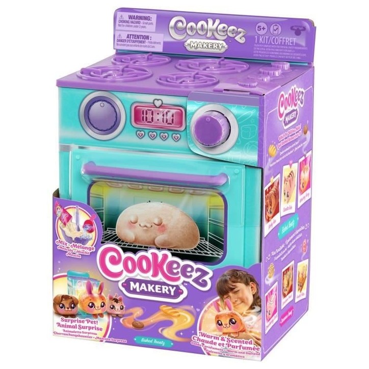 Fabrique a Pâtisserie Bleue - MOOSE TOYS - COOKEEZ MAKERY - Four interactif, peluche parfumée et accessoires Fabrique a Pâtisserie Bleue - MOOSE TOYS - COOKEEZ MAKERY - Four interactif, peluche parfumée et accessoires