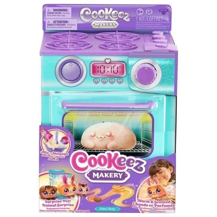 Fabrique a Pâtisserie Bleue - MOOSE TOYS - COOKEEZ MAKERY - Four interactif, peluche parfumée et accessoires Fabrique a Pâtisserie Bleue - MOOSE TOYS - COOKEEZ MAKERY - Four interactif, peluche parfumée et accessoires