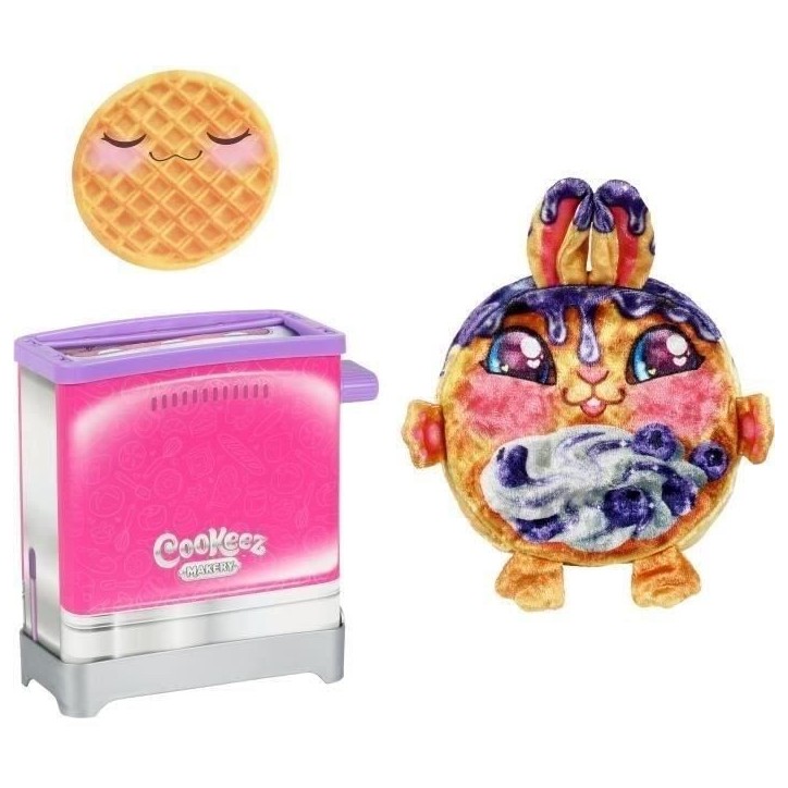 Toasty Treatz - MOOSE TOYS - COOKEEZ MAKERY - Peluche parfumée en forme de toast, grille-pain interactif, Modele peluche aléat Toasty Treatz - MOOSE TOYS - COOKEEZ MAKERY - Peluche parfumée en forme de toast, grille-pain interactif, Modele peluche aléat