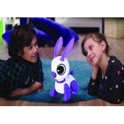 Power Rabbit Mini - Robot lapin avec effets lumineux et sonores, contr