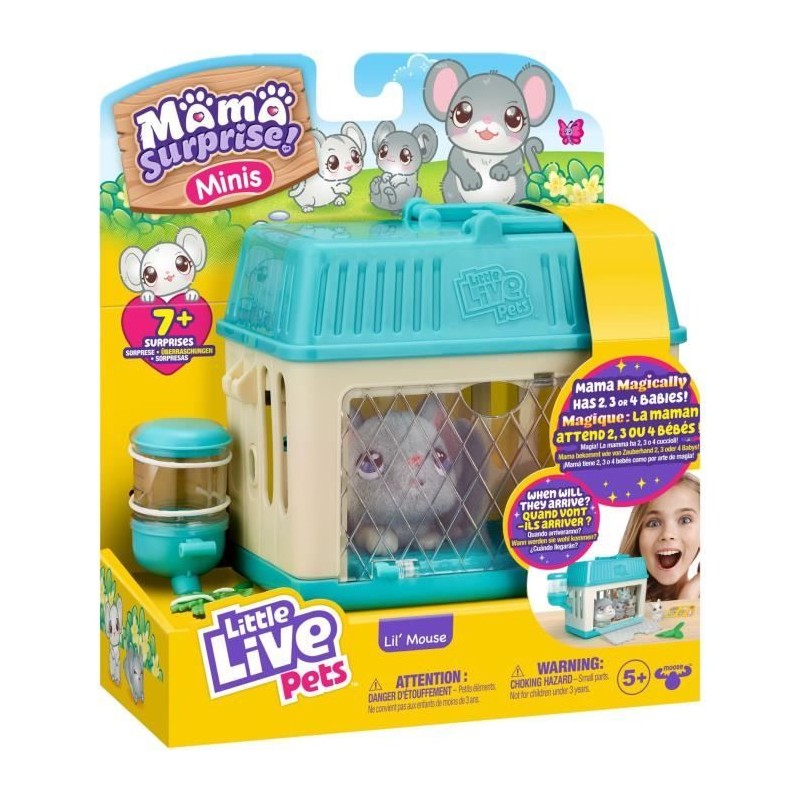 Peluches P'tites Souris Mama Surprise - Little Live Pets - Moose Toys Peluches P'tites Souris Mama Surprise - Little Live Pets - Moose Toys