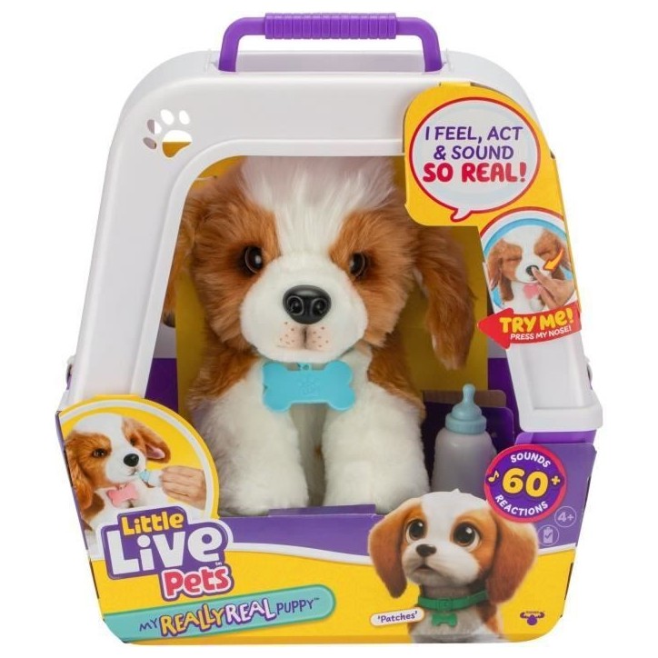 Mon Chiot Beagle - MOOSE TOYS - REALLY REAL - LITTLE LIVE PETS - Chiot interactif avec sons et réactions