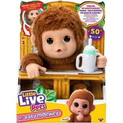 Mon Bébé Singe - MOOSE TOYS - LITTLE LIVE PETS - Singe interactif av