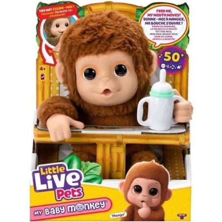 Mon Bébé Singe - MOOSE TOYS - LITTLE LIVE PETS - Singe interactif av