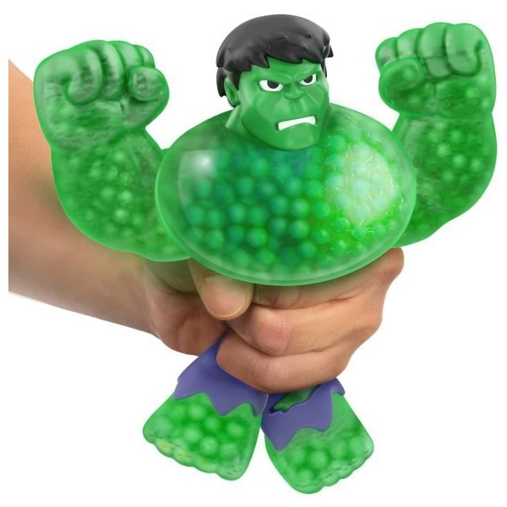 Figurine Hulk S3 - MOOSE TOYS - 11 cm - Goo Jit Zu Marvel - Vert et bleu