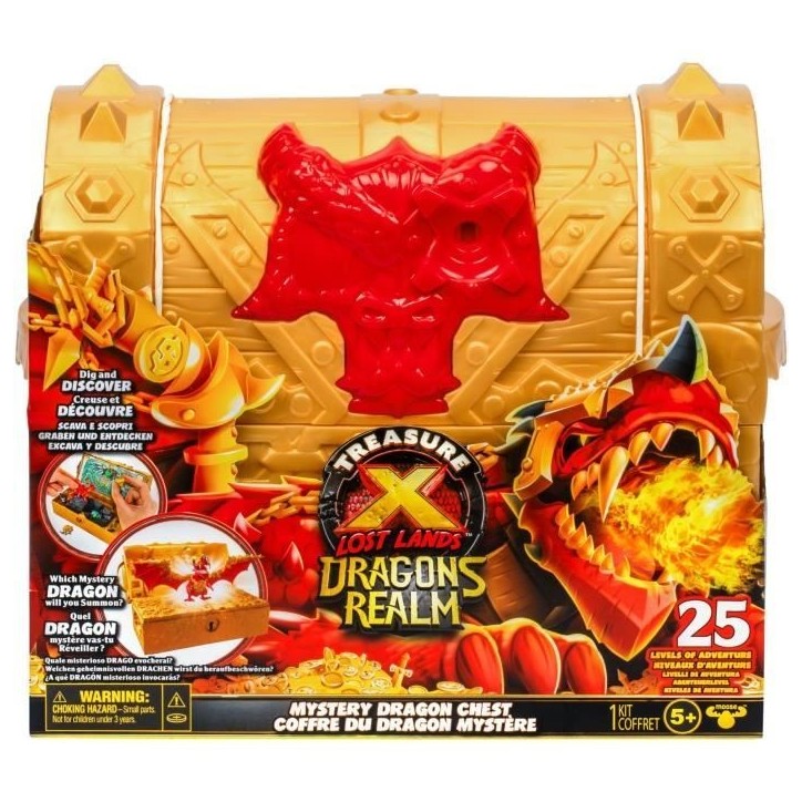Coffre aux Trésors Dragons Realm - MOOSE TOYS - TRESOR X - Coffre interactif avec figurines et trésors Coffre aux Trésors Dragons Realm - MOOSE TOYS - TRESOR X - Coffre interactif avec figurines et trésors
