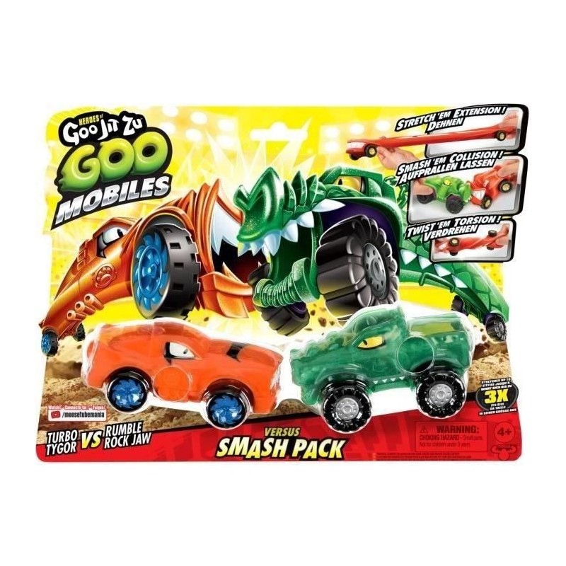 Véhicules miniatures - MOOSE TOYS - GOO MOBILES - TURBO TYGER VS RUMB Véhicules miniatures - MOOSE TOYS - GOO MOBILES - TURBO TYGER VS RUMB