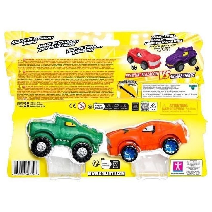 Véhicules miniatures - MOOSE TOYS - GOO MOBILES - TURBO TYGER VS RUMBLER JAW Véhicules miniatures - MOOSE TOYS - GOO MOBILES - TURBO TYGER VS RUMBLER JAW