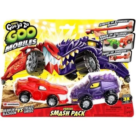 Véhicules miniatures - MOOSE TOYS - GOO MOBILES - BLAZAGON VS TREADS
