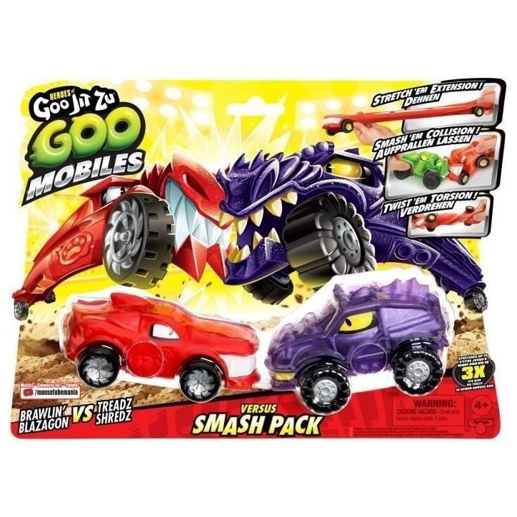 Véhicules miniatures - MOOSE TOYS - GOO MOBILES - BLAZAGON VS TREADS SHREDZ Véhicules miniatures - MOOSE TOYS - GOO MOBILES - BLAZAGON VS TREADS SHREDZ