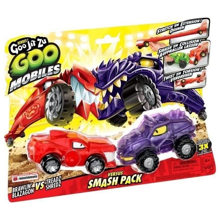 Véhicules miniatures - MOOSE TOYS - GOO MOBILES - BLAZAGON VS TREADS SHREDZ Véhicules miniatures - MOOSE TOYS - GOO MOBILES - BLAZAGON VS TREADS SHREDZ