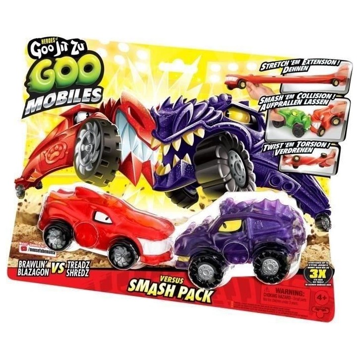 Véhicules miniatures - MOOSE TOYS - GOO MOBILES - BLAZAGON VS TREADS SHREDZ Véhicules miniatures - MOOSE TOYS - GOO MOBILES - BLAZAGON VS TREADS SHREDZ