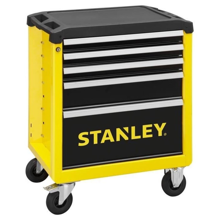 Servante 5 Tiroirs STANLEY STST74305-1 - Fabrication Française - Charge Maximale de 300 kg