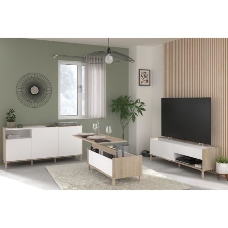 Ensemble meuble de salon - Meuble TV, table basse, buffet bas - MORPHO