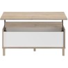 Table basse relevable MORPHOS - L 100 x P 50 x H 43,6 cm - Rectangulai