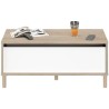 Table basse relevable MORPHOS - L 100 x P 50 x H 43,6 cm - Rectangulai