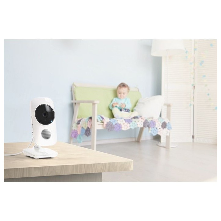 Moniteur vidéo bébé - MOTOROLA - VM483 - 2,8 - 300 m - Ecran - Infrarouge - Blanc Moniteur vidéo bébé - MOTOROLA - VM483 - 2,8 - 300 m - Ecran - Infrarouge - Blanc