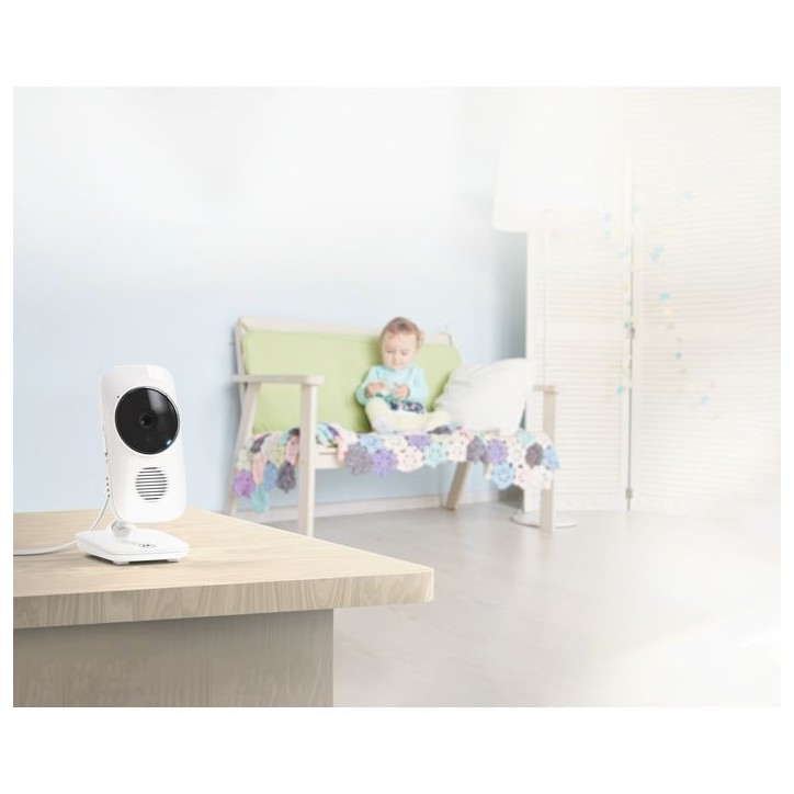Moniteur vidéo bébé - MOTOROLA - VM483 - 2,8 - 300 m - Ecran - Infrarouge - Blanc Moniteur vidéo bébé - MOTOROLA - VM483 - 2,8 - 300 m - Ecran - Infrarouge - Blanc