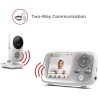 Moniteur vidéo bébé - MOTOROLA - VM483 - 2,8 - 300 m - Ecran - Infr