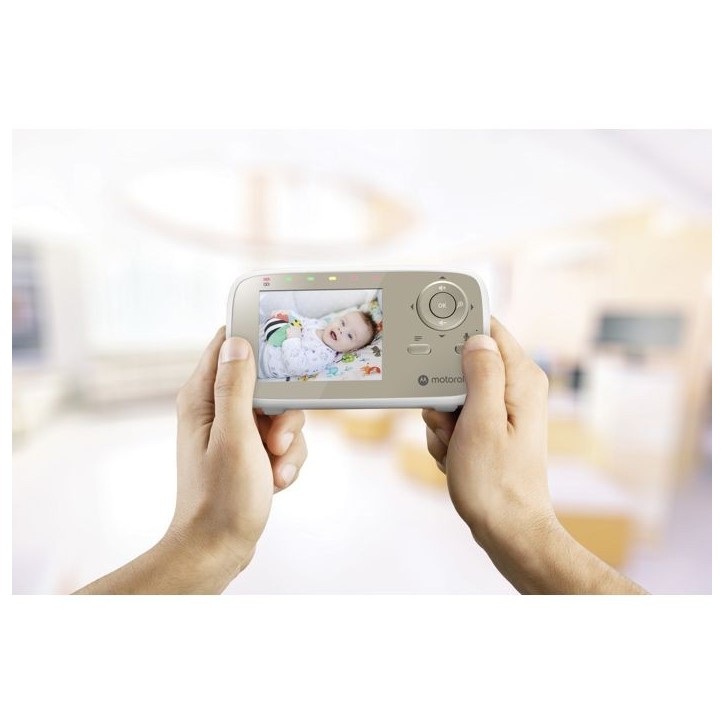 Moniteur vidéo bébé - MOTOROLA - VM483 - 2,8 - 300 m - Ecran - Infrarouge - Blanc Moniteur vidéo bébé - MOTOROLA - VM483 - 2,8 - 300 m - Ecran - Infrarouge - Blanc