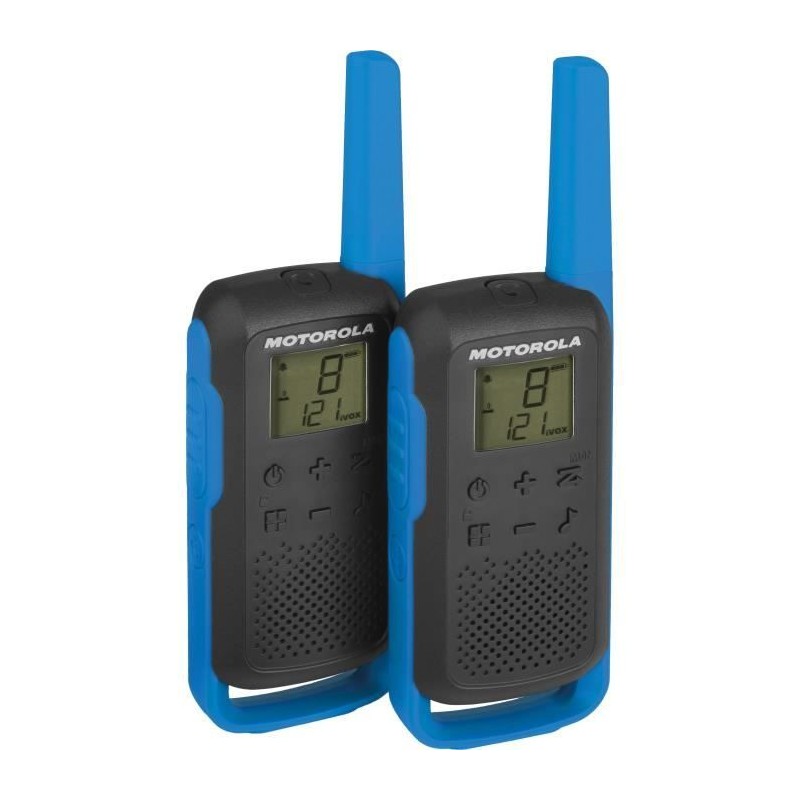 Talkie Walkie Radios MOTOROLA T62 PMR446 - Sans licence - Couplage sim Talkie Walkie Radios MOTOROLA T62 PMR446 - Sans licence - Couplage sim