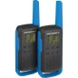 Talkie Walkie Radios MOTOROLA T62 PMR446 - Sans licence - Couplage simplifié - Bleu Talkie Walkie Radios MOTOROLA T62 PMR446 - Sans licence - Couplage simplifié - Bleu