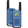 Talkie-walkie Motorola - 2 Pcs - Bleu - Portée 8 km - Mains-libres -