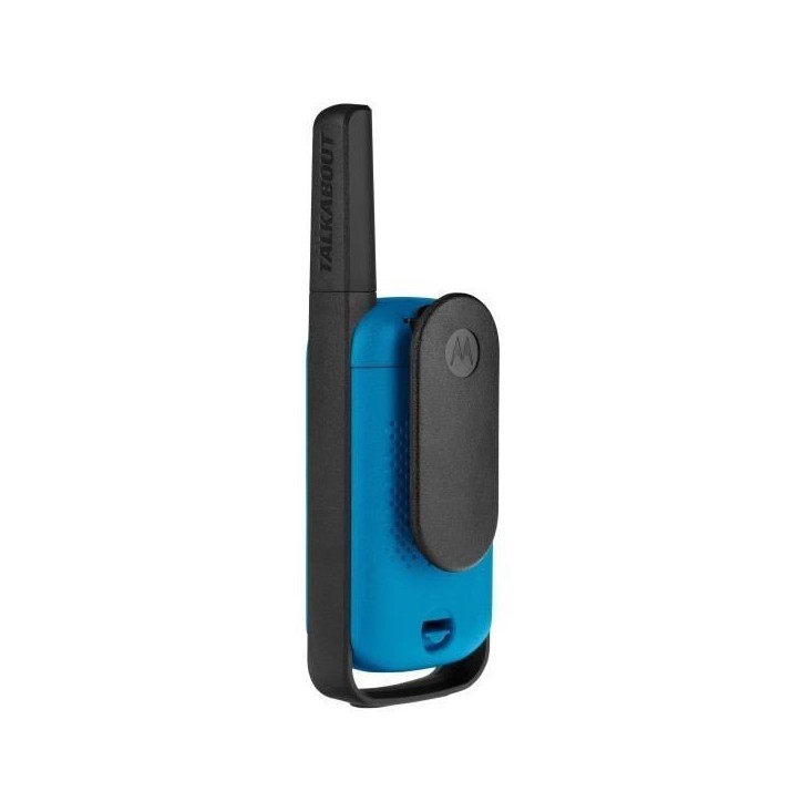 Talkie-walkie Motorola - 2 Pcs - Bleu - Portée 8 km - Mains-libres - Puissance 500 mW Talkie-walkie Motorola - 2 Pcs - Bleu - Portée 8 km - Mains-libres - Puissance 500 mW