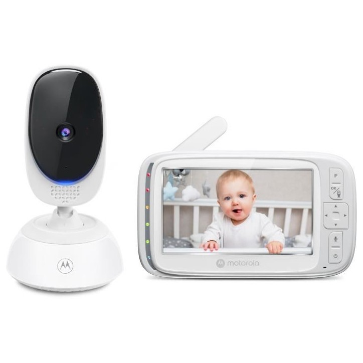 Moniteur vidéo Wi-fi - MOTOROLA - VM85 - 5 - 300 m - Connecté - Ecran - Infrarouge - Blanc Moniteur vidéo Wi-fi - MOTOROLA - VM85 - 5 - 300 m - Connecté - Ecran - Infrarouge - Blanc
