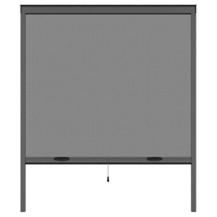 Moustiquaire de fenetre L125 x H145 cm en aluminium gris anthracite - Recoupable en largeur et hauteur Moustiquaire de fenetre L125 x H145 cm en aluminium gris anthracite - Recoupable en largeur et hauteur