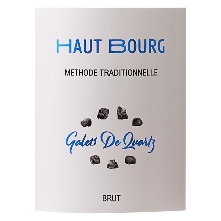 Vin Effervescent de Loire Galets de Quartz Domaine de Haut Bourg Méthode Traditionelle Brut 12% - 75 cl