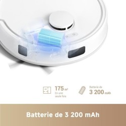 MOVA E20 - Robot Aspirateur Laveur - Navigation LDS, Puissance d'aspir