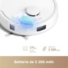 MOVA E20 - Robot Aspirateur Laveur - Navigation LDS, Puissance d'aspir