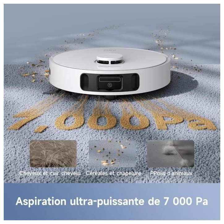 MOVA E30 Ultra - Robot Aspirateur Laveur avec Vidage Automatique - Nettoyage Automatique des Serpillieres - Technologie RoboSwin