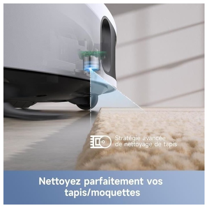 MOVA E30 Ultra - Robot Aspirateur Laveur avec Vidage Automatique - Nettoyage Automatique des Serpillieres - Technologie RoboSwin
