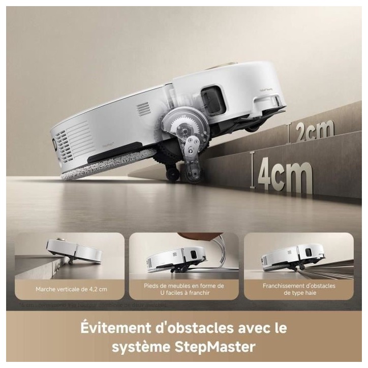 Robot Aspirateur Laveur MOVA V50 Ultra Complete -Puissance 24 000 Pa - Lavage Thermique des sols avec systeme DuoSolution Robot Aspirateur Laveur MOVA V50 Ultra Complete -Puissance 24 000 Pa - Lavage Thermique des sols avec systeme DuoSolution