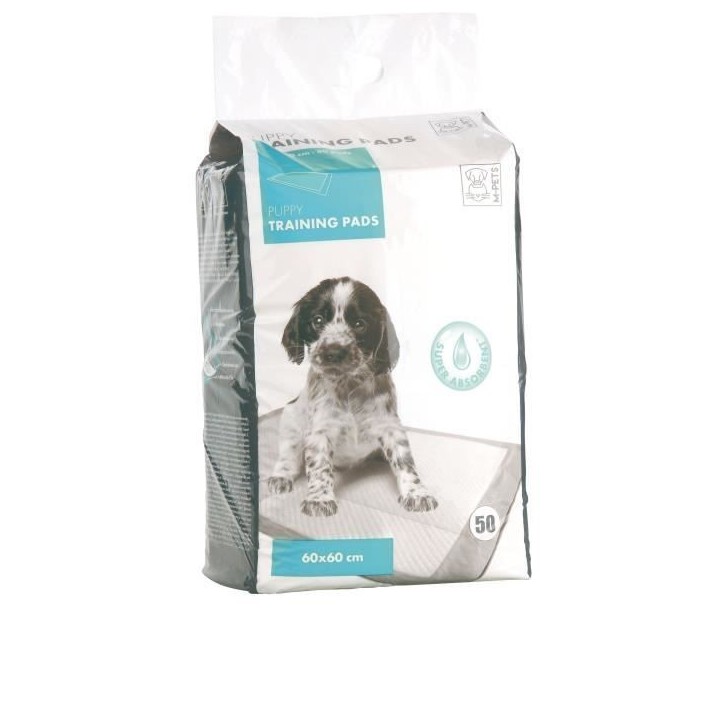 MPETS Tapis éducateur PUPPY TRAINING PADS - Pour chiot - 50pcs - Blanc MPETS Tapis éducateur PUPPY TRAINING PADS - Pour chiot - 50pcs - Blanc
