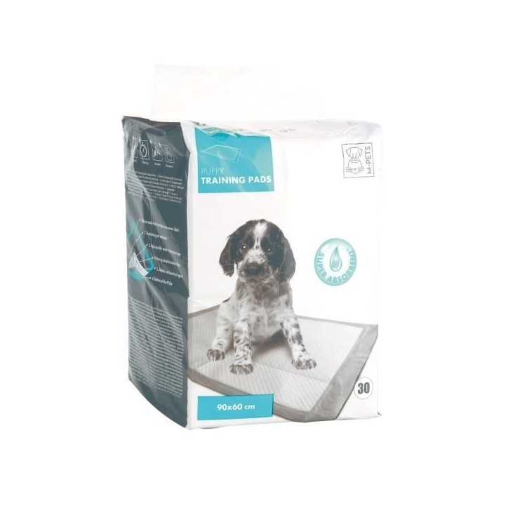 MPETS Tapis éducateur PUPPY TRAINING PADS - Pour chiot - 30pcs - Blanc MPETS Tapis éducateur PUPPY TRAINING PADS - Pour chiot - 30pcs - Blanc