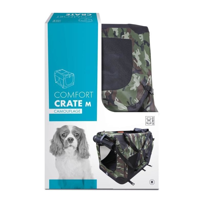 Caisse de transport - M PETS - COMFORT CRATE M - Camouflage - Pliable