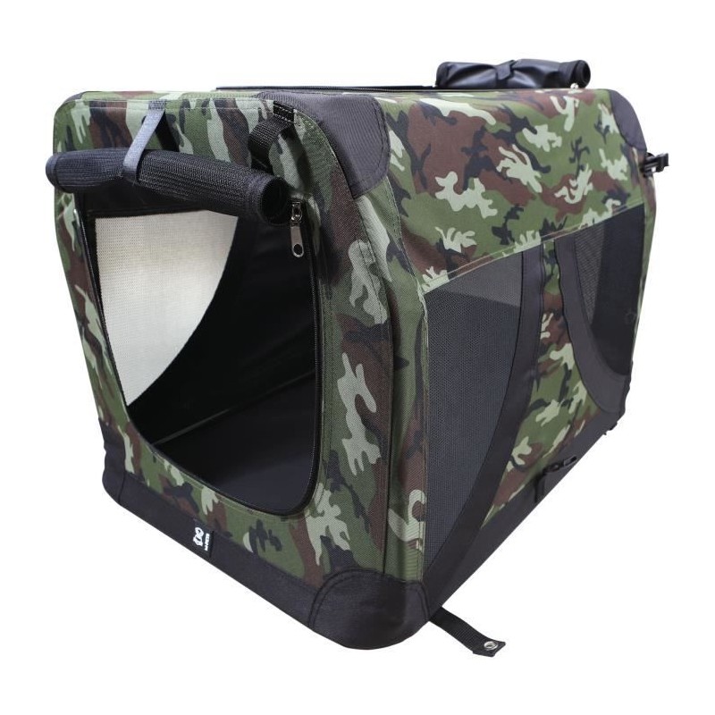 Caisse de transport - M PETS - COMFORT CRATE L - Camouflage - Pliable