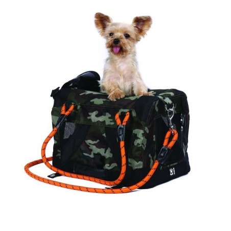 Sac de transport - M PETS - REMIX 2 en 1 Camouflage & Orange - 41 x 28