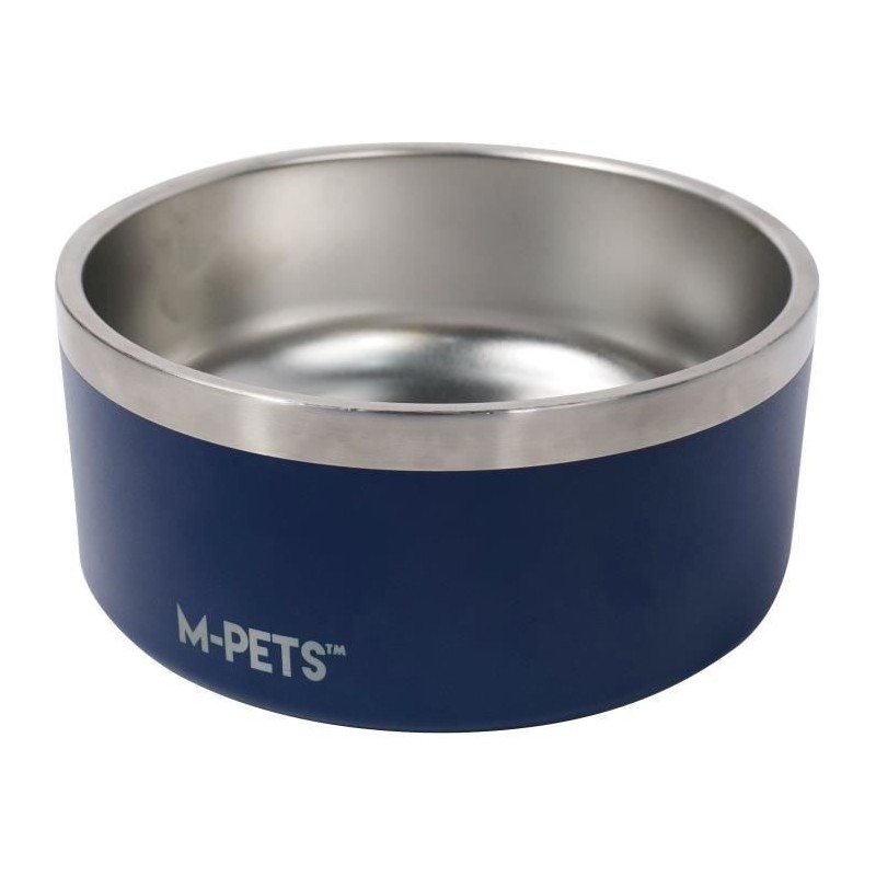 Gamelle - M PETS - ESKIMO - Double paroi 2 L - Bleu - Acier inoxydable Gamelle - M PETS - ESKIMO - Double paroi 2 L - Bleu - Acier inoxydable