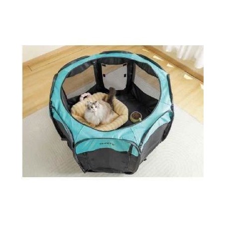 Enclos octogonal pour chiots L - 115 x 110 x 66 cm - Taille pliée : 7